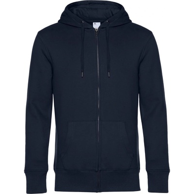 B&C Collection B&C KING ZIPPED HOOD / Мъжки суичър с цип - тъмносин L (01U03Ku3403)