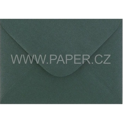 Obálka C6 114x162mm Metalická tmavě hnědá