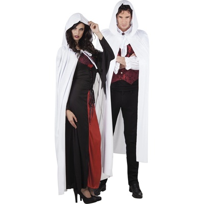 Boland Bílý látkový plášť s kapucí – Zboží Dáma