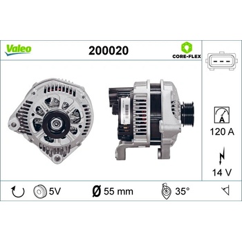 Alternátor VALEO 200020