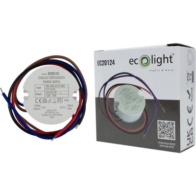 LED zdroj do boxu 1.25A 15W 12V IP67 ECOLIGHT