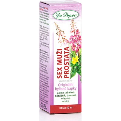 Dr. Popov Kapky bylinné Sex Muži Prostata 50 ml
