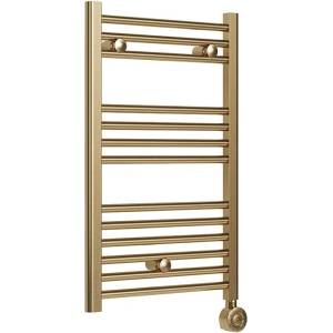 Crystal Електрическа лира за баня Crystal E-CORALITE, 300 W, 800 x 500 mm, заредена с термофлуид, sb-brass (392732)