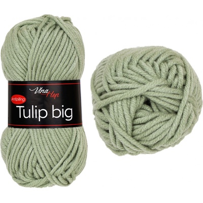 Vlna-hep PŘÍZE TULIP big - AKRYL ANTIPILLING Tulip BIG: 41307 Světle zeleno-šedá