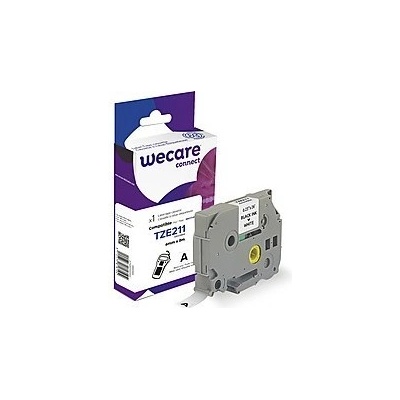 páska "wecare" BROTHER TZE211,Black/White,6mm*8m K80014W4