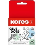 Kores Лепилни точки, двустранни, 200 бр. , KORES „Glue Dots, прозрачни (31605)