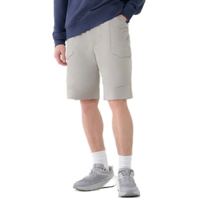 Pánské teplákové kraťasy 4F-SHORTS CAS-WSS25TSHOM527-26S-WARM LIGHT GREY Šedá