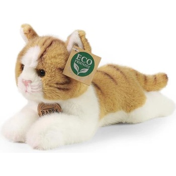 Rappa Плюшена котка лежаща кафяво-бяла 20 см eco-friendly