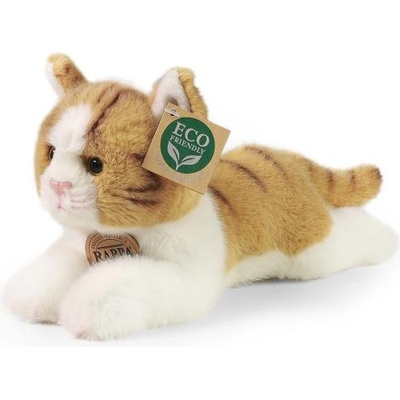 Rappa Плюшена котка лежаща кафяво-бяла 20 см eco-friendly