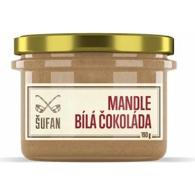 Šufan Ořechové máslo Mandle bílá čokoláda 190 g