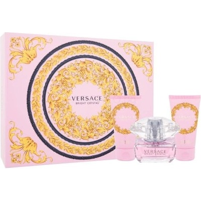 Versace Bright Crystal - Подаръчен комплект за жени: 50мл душ гел + 50мл лосион за тяло + 50мл тоалетна вода