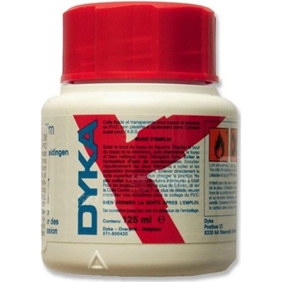 DYKA lepidlo na PVC 125 ml červené