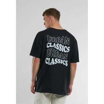 Urban Classics Мъжка тениска в черно Urban Classics UC Weavy OversizedUB-TB7552-00007 - Черен, размер L