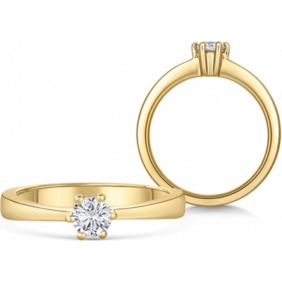 Sofia Diamonds zlatý zásnubný prsteň s diamantom BDRB00070YG