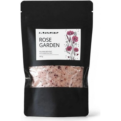 Almara Soap Luxusní květinová sůl do koupele Rose Garden 180 g