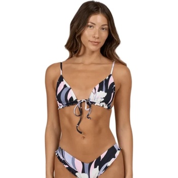 SALTY CREW Bloomed tri bikini top - Multicolor (Black)