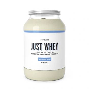 GymBeam Just Whey Grass-Fed Protein 2000 g бял шоколад с кокос