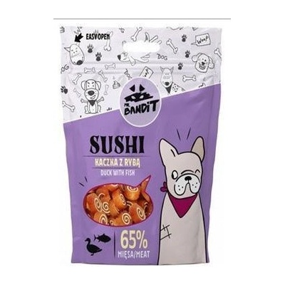 Vet Planet VetExpert Mr.Bandit pochoutka SUSHI kachna a ryba 80 g