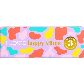 I Love Special Moments Happy Vibes бомбичка за вана аромати Mango, Grapefruit, Peach 3x150 гр