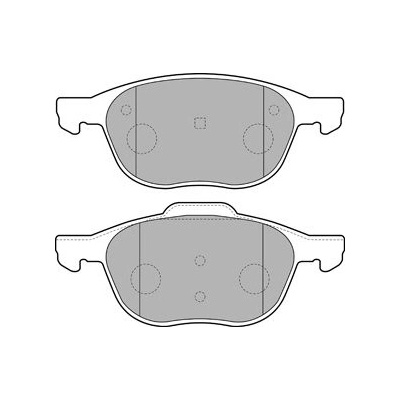 Sada brzdových destiček, vždy 4 kusy v sadě DELPHI LP1869