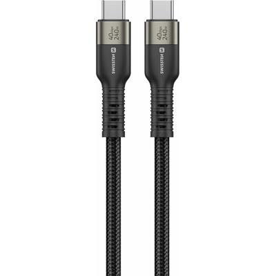 Swissten 72501204 datový video usb 4.0 usb-c 240w 8k@60hz 40 gb/s 1,5m černý – Zboží Mobilmania
