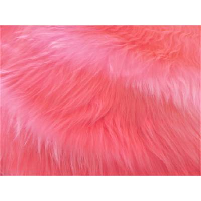 Umelá kožušina, ružová, 45 mm vlas metráž: min. 0,2 bm