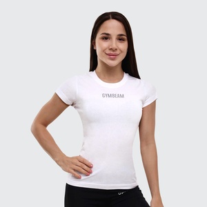 GymBeam Дамска тениска FIT White XS