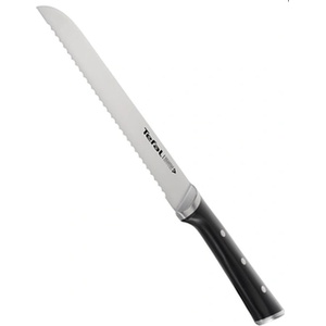 Tefal Кухненски нож Tefal K2320414, за хляб, 20 см, неръждаема стомана, черен (K2320414)