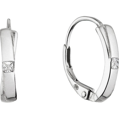 Pavona Stříbrné visací náušnice obdélník se zirkonem 11661.1