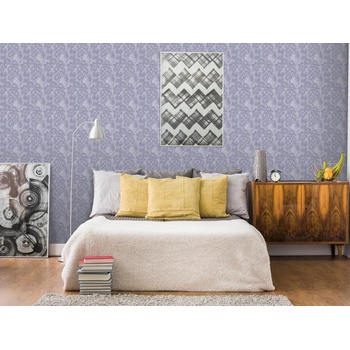 DIMEX ART s. r. o Луксозна флизелинова тапета лилава дантела