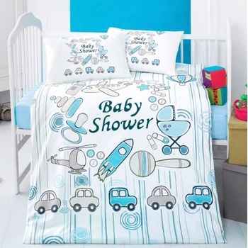 Chipolino Бебешко спално бельо от 3 части Chipolino - Ракета (SPBED302403)