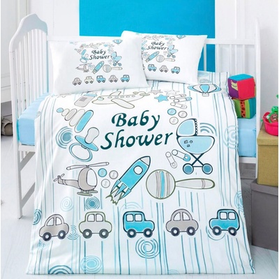 Chipolino Бебешко спално бельо от 3 части Chipolino - Ракета (SPBED302403)