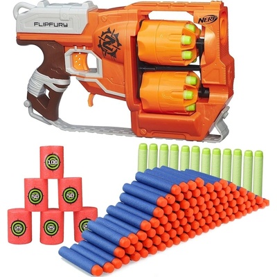 Nerf Zombie Strike Flipfury A9603 + 50 šípů + terče