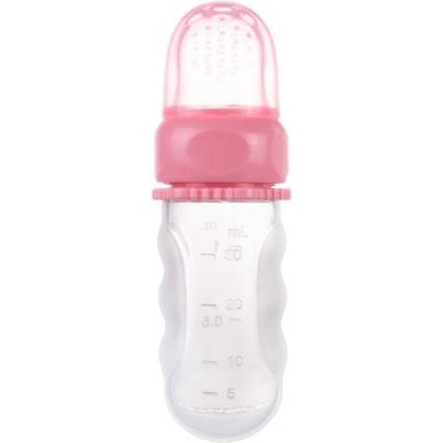 Canpol babies silikonová krmící síťka s nádobou růžová