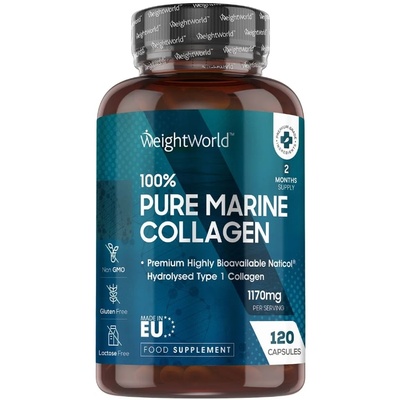 WeightWorld 100% Pure Marine Collagen, 120 капсули, Weight World