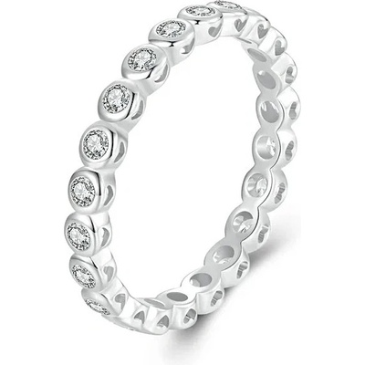 P&J Jewellery Stříbrný moissanitový prsten Glimt SMR15