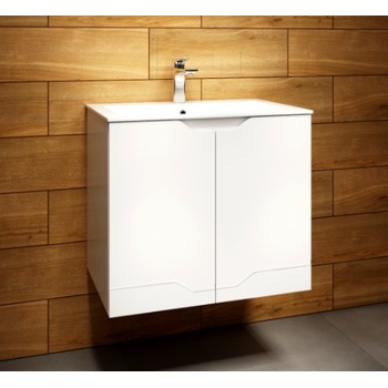 GERA МЕБЕЛ ЗА БАНЯ С УМИВАЛНИК ЛАРА 65х57х43см КОНЗОЛЕН БЯЛ