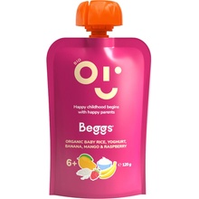 Beggs BIO vrecko ryža s jogurtom banán mango a malina 120 g