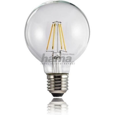 Xavax LED Filament žárovka E27 4 W =40 W tvar koule teplá bílá