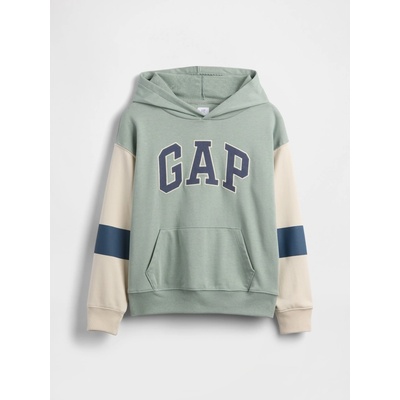 GAP detská mikina s logom French Terry Zelená