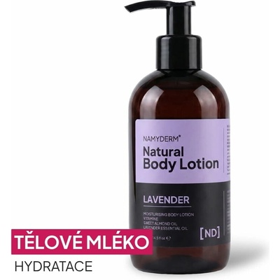NAMYDERM® | Lavender | Přírodní tělové mléko | Hydratace pokožky | 250ml