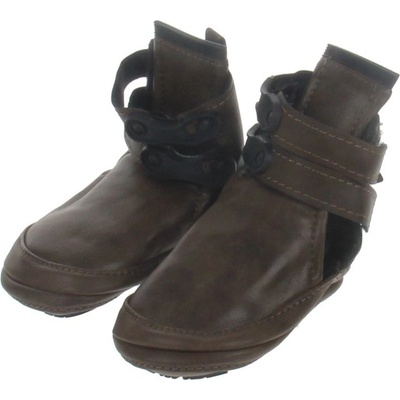 Strumps polobotky hnědé na suchý zip pro děti