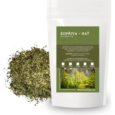 Haniell Žihľava vňať rezaná bylina pre detox, imunitu a vitalitu 200 g