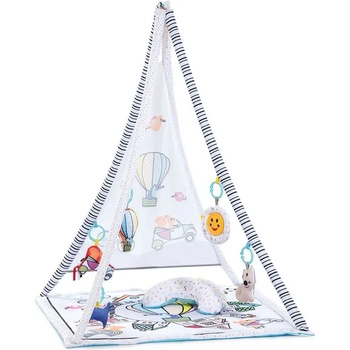 Image 1 of Hauck Палатка и килимче за игра 2 в 1 Hauck - Balloon Ride, white (763067)