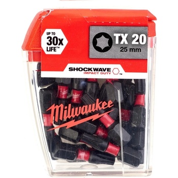 Sada bitov Milwaukee Shockwave TX20 25mm 25ks