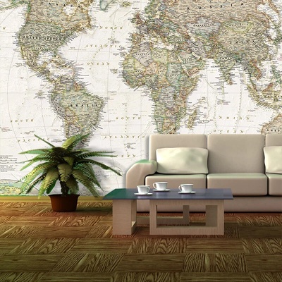 Sablio Tapeta Mapa sveta, rozmery 336x220 cm