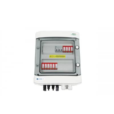 EM-102_DCAC Разпределителна кутия DCAC, IP65, SPD DC Dehn 1000V тип 2, 2 x PV вериги, 2 x MPPT, SPD AC Dehn тип 2, 20A 3-F (EM-102_DCAC)