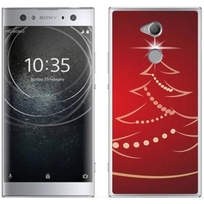 Pouzdro mmCase gelové Sony Xperia XA2 Ultra - kreslený vánoční stromek