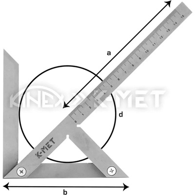 Kinex Център квадрат K-MET 4062-1 - 150x130/180 mm (4062-1)