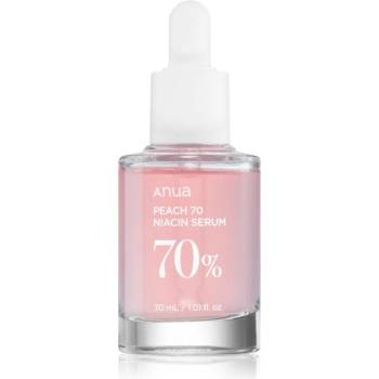 Anua Peach 70% Niacin Serum озаряващ хидратиращ серум за разширени пори и бръчки 30ml